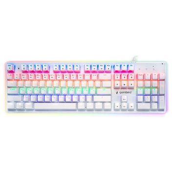 Игровая механическая клавиатура Gembird KB-G530L-W