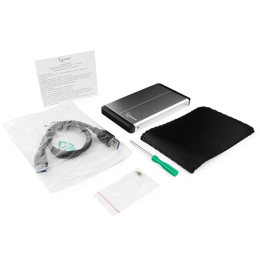 Внешний корпус 2.5" Gembird EE2-U3S-2-S