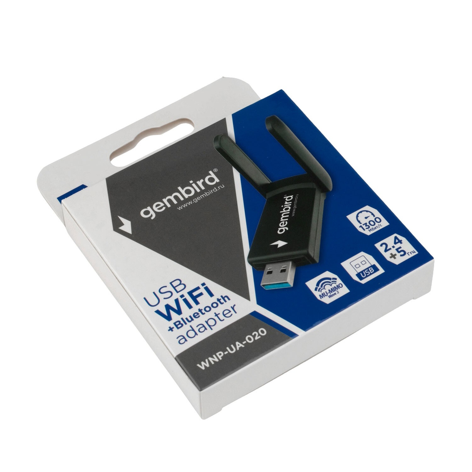 WiFi+Bluetooth адаптер Gembird WNP-UA-020